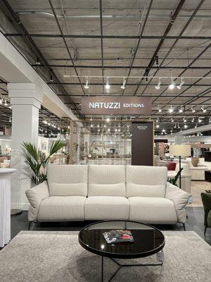 Just a small snapshot of the large showing featuring Natuzzi Editions.