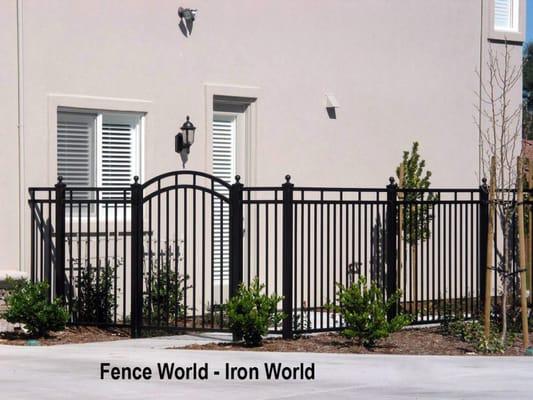 exterior fence and walk gate