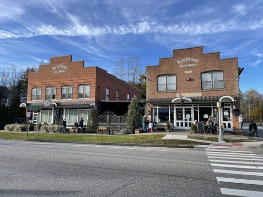 The exterior of Arethusa Farm Dairy and Arethusa a Tavolo