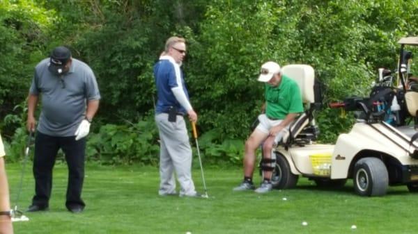 PGA HOPE Program  (Helping Our Patriots Everywhere) Assistant Golf Professional Geoffrey Strasser and a very deserving Vietnam Vet 2016