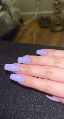 Lavender acrylics