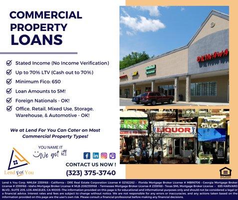 Commercial Loan Program!