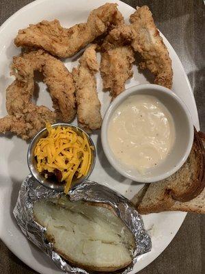 Chicken strip plate