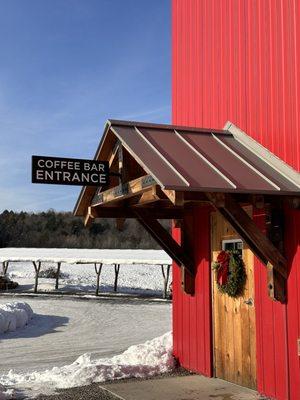 Cafe entrance