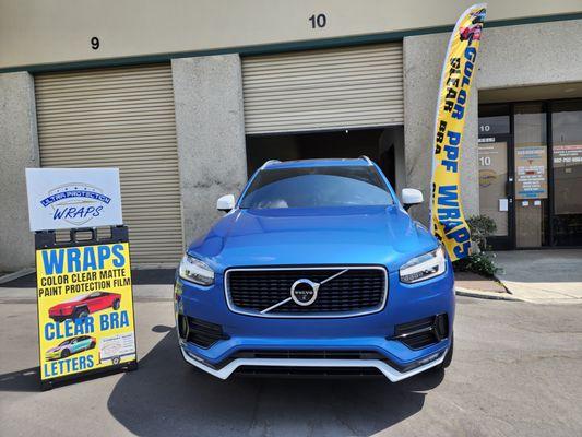 Volvo Hood PPF, Mirror and Bumper Accents