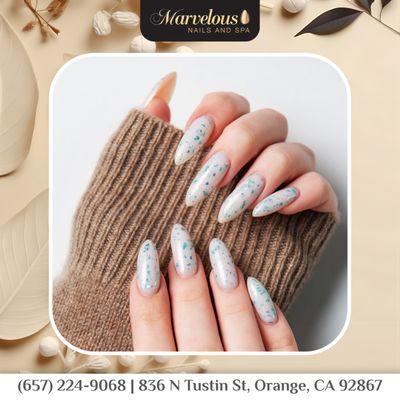 Shine bright with Marvelous Nails And Spa! 
 Ready for a look that turns heads? 
Book today!