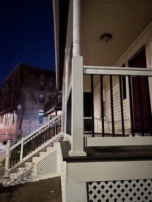 Front porch AFTER (night view stunning)