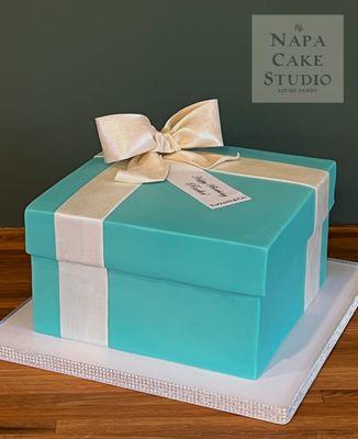 Tiffany Box birthday cake