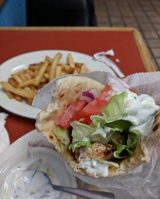 Pork Souvlaki gyro