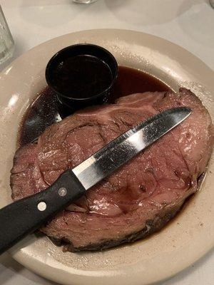 Prime rib mid rare