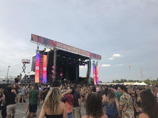 The main stage during the day