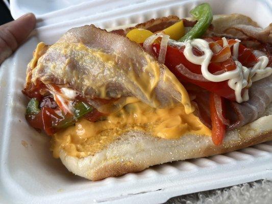 Super Cheesy Bacon Dog