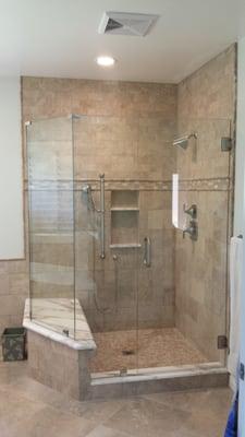 Frameless Neo Angle Shower Enclosure