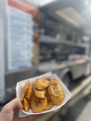 Tostones are my favorite, and these are the best I've had