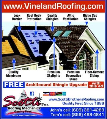 Free Architecural Shingle Upgrade