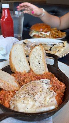 Albanian Shakshuka, Two Eagles Crepe, Grilled Chicken BLT