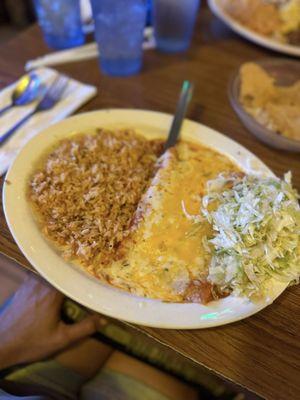 Cheese enchiladas