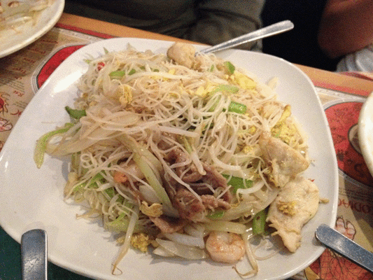 Chicken Chow Fun at the Sake House