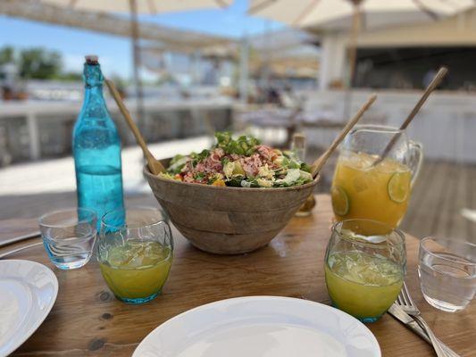 Lobster cob salad for 2 + pitcher of margaritas