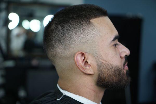 Mens haircut with Beard