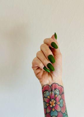 Short almond gel x matte set