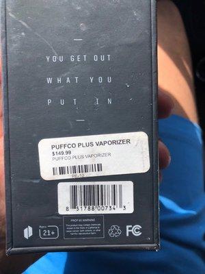 The rip off price of a vaporizer that should be priced at $90.