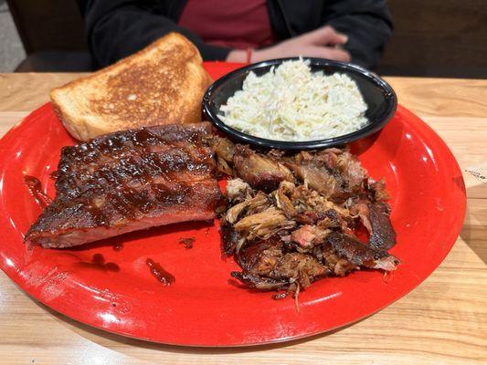 Ribs and smoked pork