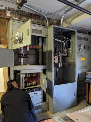 Emergency repair of primary switchgear for building. If it breaks, we fix it