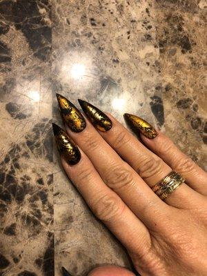 Black and gold foiled cool  Thanks Edwin!! Good for end of year party!!