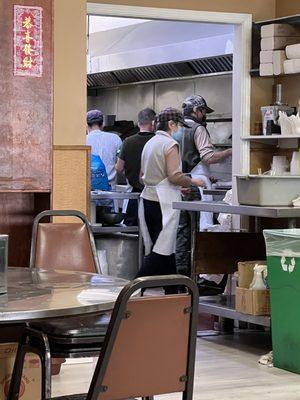 Busy kitchen