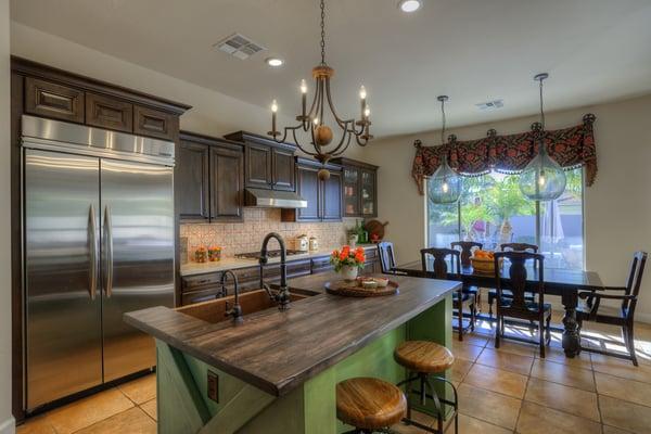 Brand new Chandler kitchen! Design courtesy of Puerta Bella Interior Design.