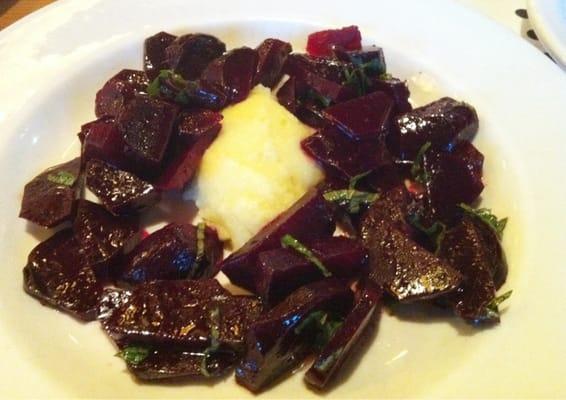 Roasted beet salad with skordalia. So good.