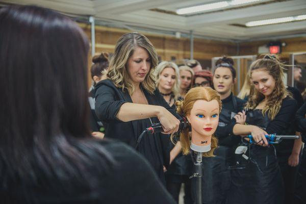 Educator Performing a demo