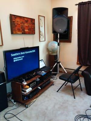 Here's what the Package 1 home setup looks like (TV not included).