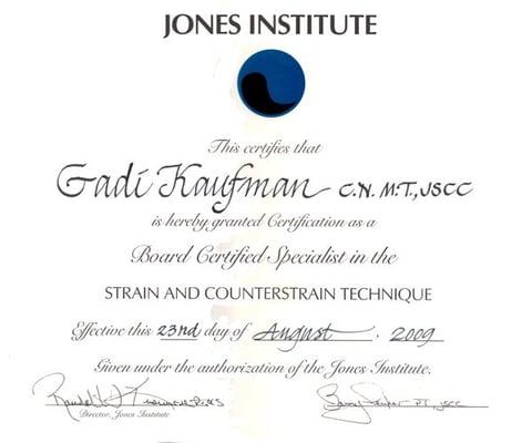 Strain-Counterstrain Certified