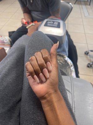 Kathy's nails. Ken always does a great and he is very friendly and social great customer service.