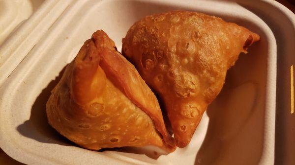 Vegetable samosa ($6), vegan by default. Fine, not amazing.