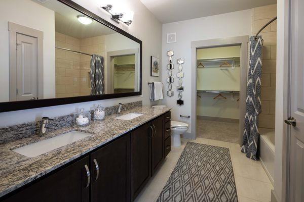 Dual vanity bathrooms