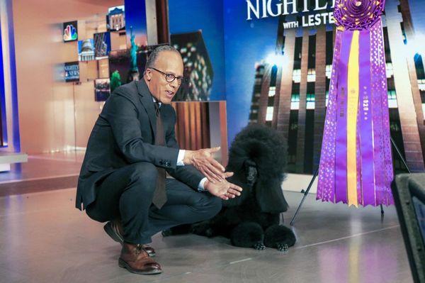 Siba and Lester Holt on Dateline NBC.