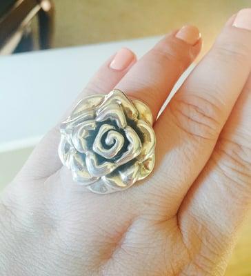 4/20/16 find: sterling silver rose.