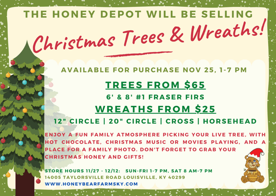 Mark your calendars!! It's beginning to look a lot like CHRISTMAS at the Honey Depot!