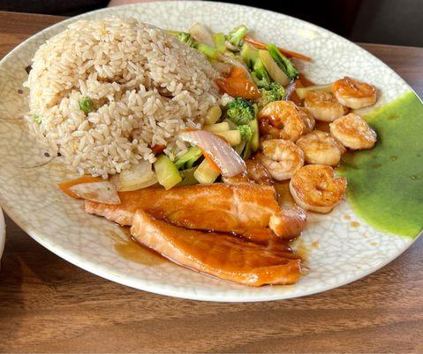 Salmon & Shrimp Hibachi