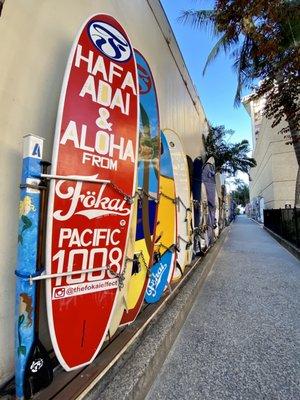 SUP and Surfboard storage by Nalu Storage in Waikiki!