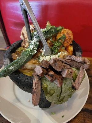 1 Famous Flaming Molcajete