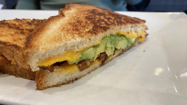 Bacon Avocado Grilled Cheese