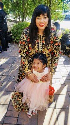 With my gorgeous niece in my wonderful outfit!