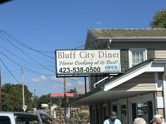 Sign from the street