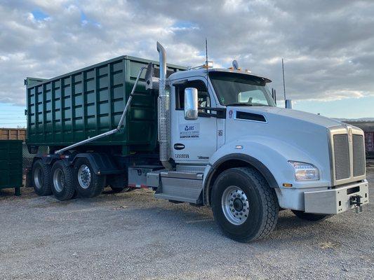 Our brand new containers! (Pictured: 30 cubic yard)