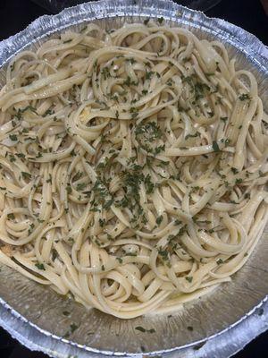 Garlic and oil linguine