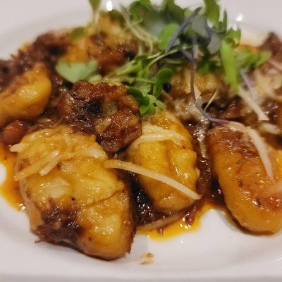 Gnocchi with sausage ragu & parmesean